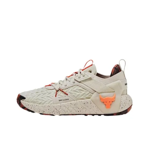 Under Armour Project Rock 6 Low Топ Повседневные Беговые Кроссовки Мужские Кремовые