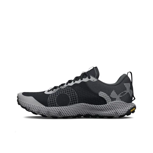 Under Armour HOVR DS Ridge SPD Trail Устойчивый к истиранию Дышащий Низкий Топ Беговые кроссовки Унисекс Черный