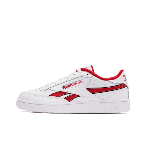 Reebok совместный Club C REVENGE Abrasion Resistant Low Top Скейтборд Кроссовки Унисекс Белый Красный