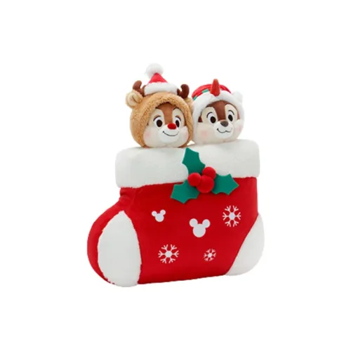 Disney Winter 2023 Mickey и друзья Чип и Дейл Рождественские носки Куклы Плюшевая кукла 38 см Высота
