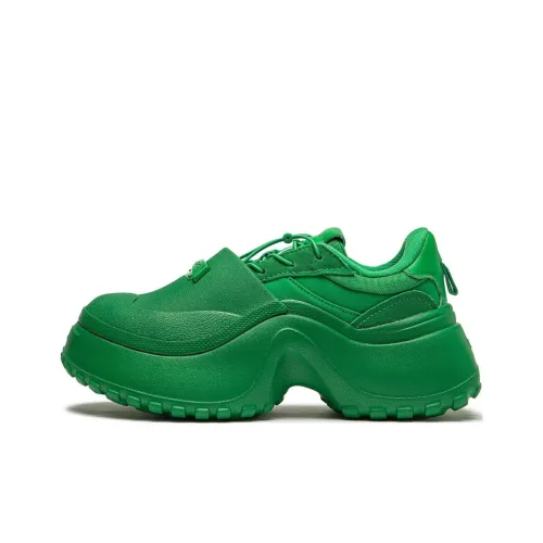 Подкладка Project* Износостойкий Низкий Топ Повседневная Обувь Женская Средний Зеленый