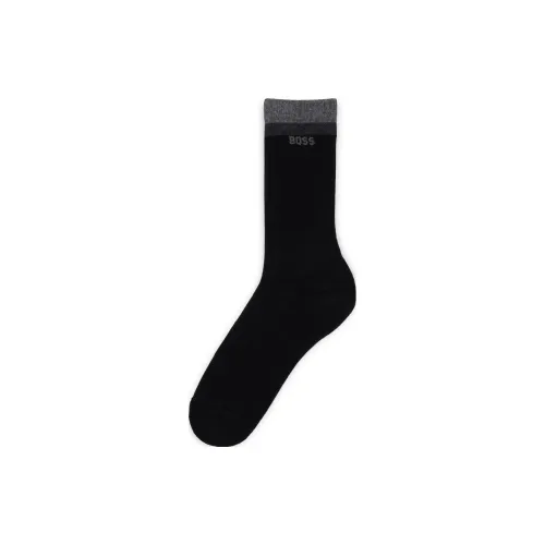 Hugo Boss Черные Мужские Носки до икры MID