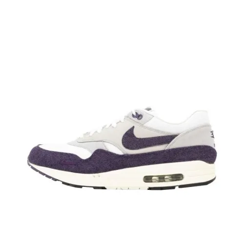 Nike Air Max 1 Low Топ Повседневная обувь Мужская Белый Фиолетовый