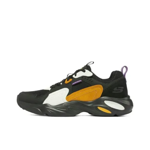 Skechers D'LITES Collection Низкий топ массивные кроссовки мужские черные многоцветные