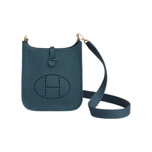 HERMES Evelyne Кожа Evelyn Сумка через плечо Унисекс Прусский синий