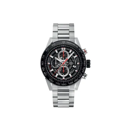 TAG HEUER Автоматический Механический Механизм Мужские Часы Carrera Collection 45 мм Черные