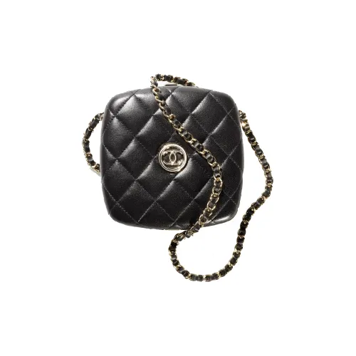 CHANEL 22SS Sheepskin Bag Women's Black