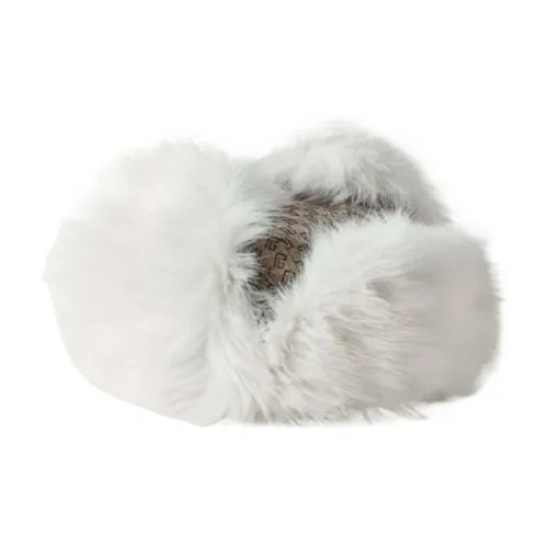 BALMAIN Холст Искусственный мех Шапка-ушанка Мужской Коричневый