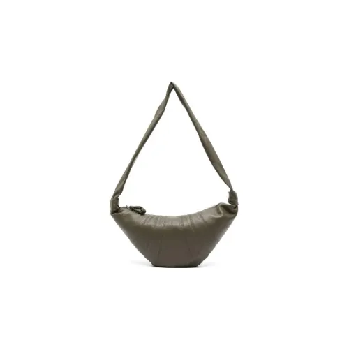 Lemaire Croissant series Коровья кожа Круассан Сумка Сумка через плечо Средняя Унисекс Темно-зеленый мох
