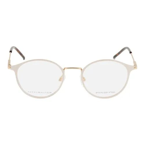 Tommy Hilfiger Металл Квадратные Оправы для Очков Унисекс Золото