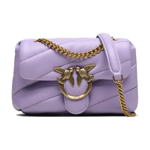 PINKO Puff Sheepskin Crossbody Bag Shoulder Bag Women's Purple