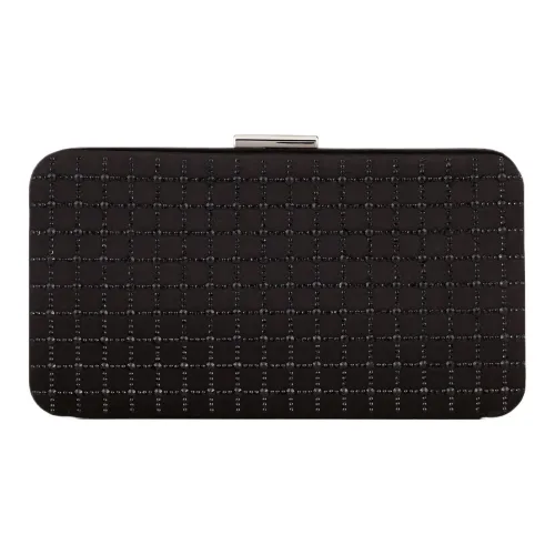 GIORGIO ARMANI Вискоза с шелком и сатином панель клатч женский черный