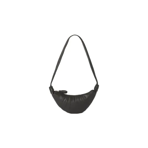 Lemaire Croissant series Коровья кожа Круассан Сумка Сумка через плечо Маленькая Унисекс Темный шоколад