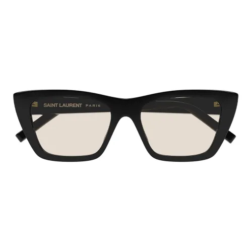 SAINT LAURENT Кошачий глаз Солнцезащитные очки Женские Черный