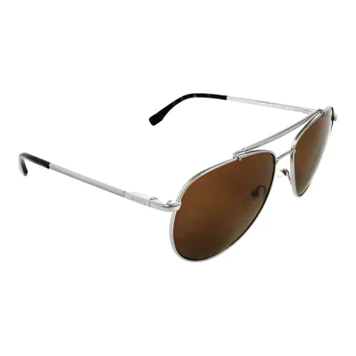 LACOSTE Металл Aviator Солнцезащитные очки Унисекс Серебряный