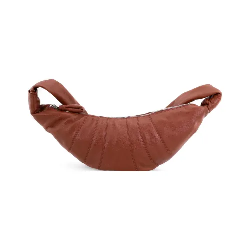 Lemaire Croissant Series Коровья кожа Круассан Сумка Сумка через плечо Средняя Унисекс Коричневый