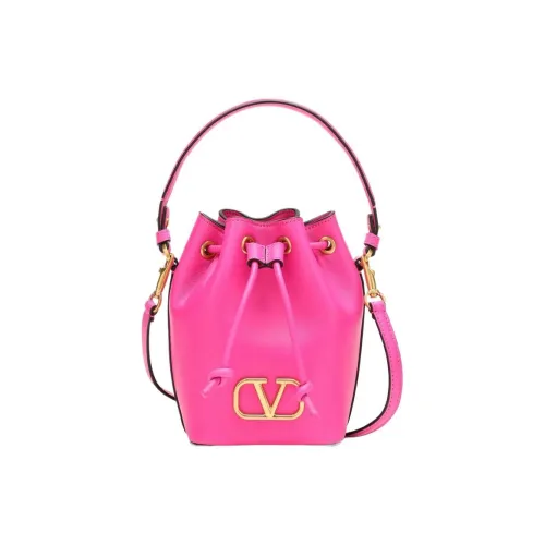 Valentino Мягкая сумка из овчины ведрообразной формы сумка через плечо сумка мини женская розовая