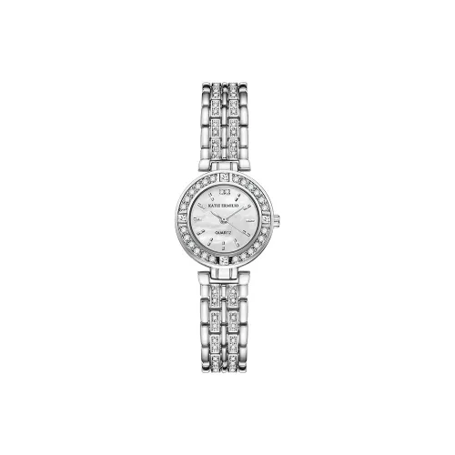 Katie Ermilio Women's Watch Кварцевый механизм Сплав Ремешок Серебристый Циферблат