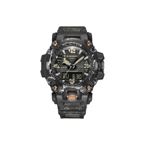 CASIO Кварцевый механизм Смола Ремешок Часы Мужские Черный циферблат GWG 2000CR 1AD