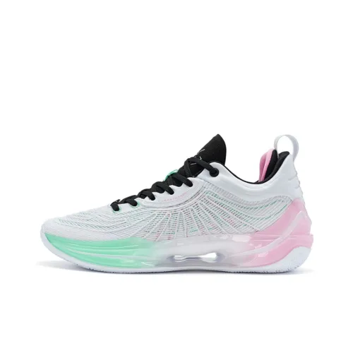 XTEP YUNYUN 8Pro Low Топ Баскетбольные кроссовки Мужской Белый Зеленый