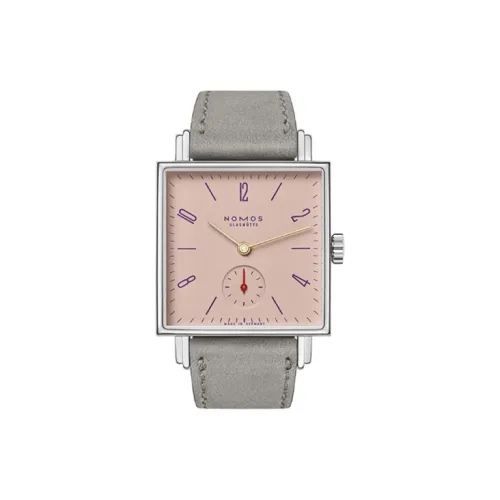NOMOS Ручной завод, механический, мужские часы, 29,5мм*29,5мм*6,5мм, розовый