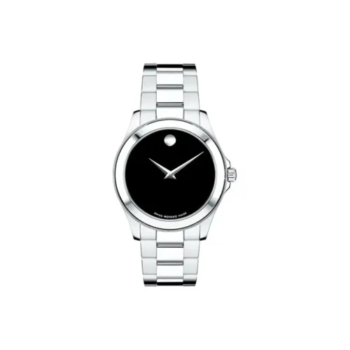 MOVADO Teenagers Sports Collection Кварцевый механизм Мужские часы Циферблат 38,5 мм Черный корпус из нержавеющей стали