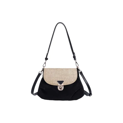 UNITE STAR ПУ (полиуретан) Сумка через плечо Женская Черная Кофейная