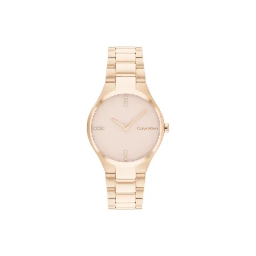 CK Calvin Klein Наручные часы Кварцевый механизм Розовое золото Циферблат часов Женские часы 25200334