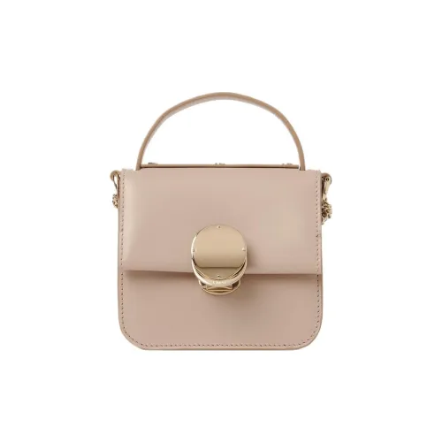 Chloe Penelope Series Телячья кожа Сумка через плечо Экстра мини Женская Розово-бежевая