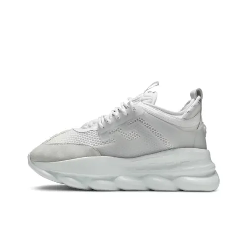 VERSACE CHAIN REACTION Низкий Топ Обувь на Платформе Мужская Белая