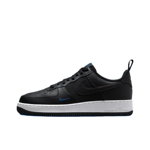 Nike Air FORCE 1 Slip-resistant Low Top Скейтбординг Кроссовки Мужские Черные