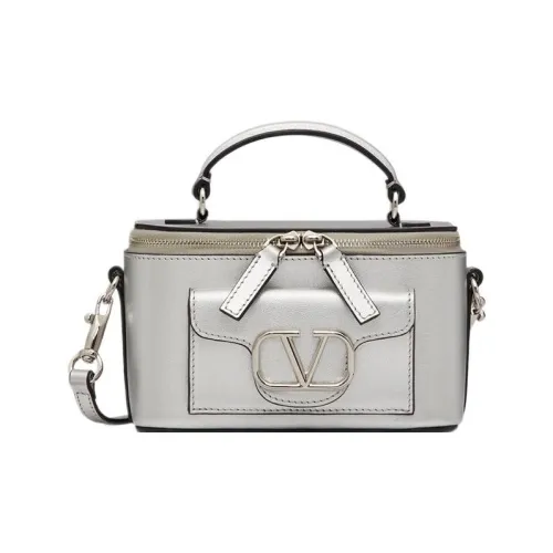Valentino Locò Телячья кожа Сумка Сумка через плечо Сумка через плечо Мини Женская Серебряная