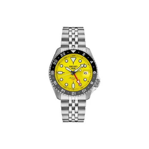 SEIKO Автоматический Механический Movement Унисекс Часы 42,5mm*13,4mm Желтые
