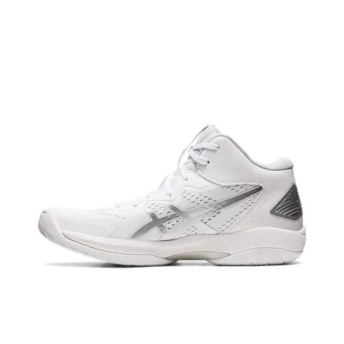 Asics Гель HOOP V15 Баскетбольные кроссовки MID Топ Белый серебристый Унисекс