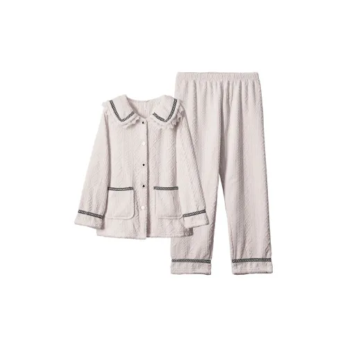 Dorame Экрю Женские Пижамные Комплекты