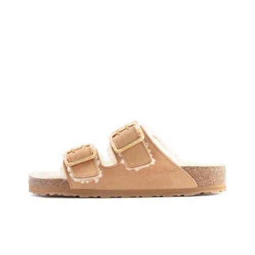 Birkenstock Шлепанцы Мужские Светло-Коричневые Узкие