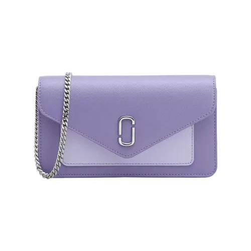 MARC JACOBS Saffiano Крестообразная текстура Кожа Сумка через плечо Кошелек Женские Multiple Лаванда