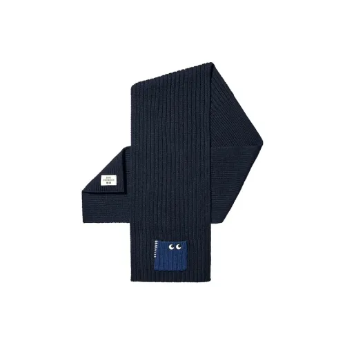 UNIQLO Вязаные шарфы Унисекс Темно-синий