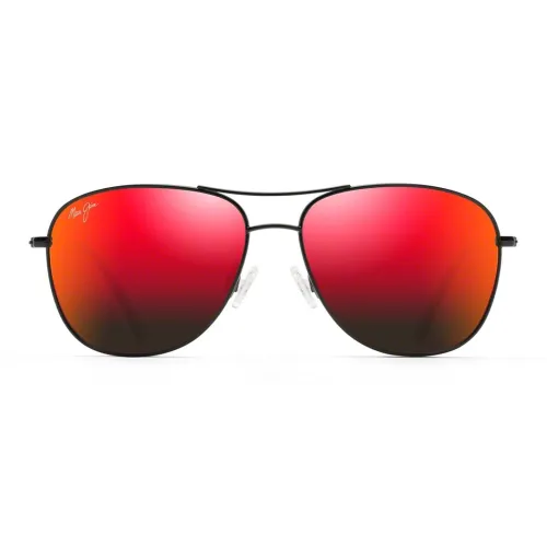 Maui Jim Чистый титан Aviator Солнцезащитные очки Унисекс Черный