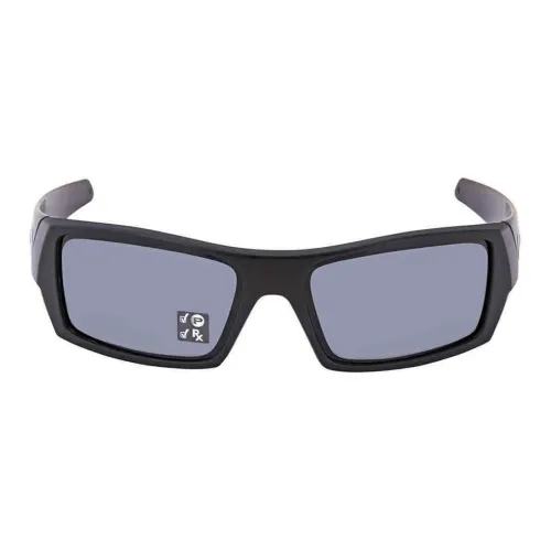 Oakley Plastic Rectangular Sunglasses Men's Black