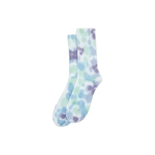 GAP 1 шт Синий Tie Dye Женские Носки до икры MID
