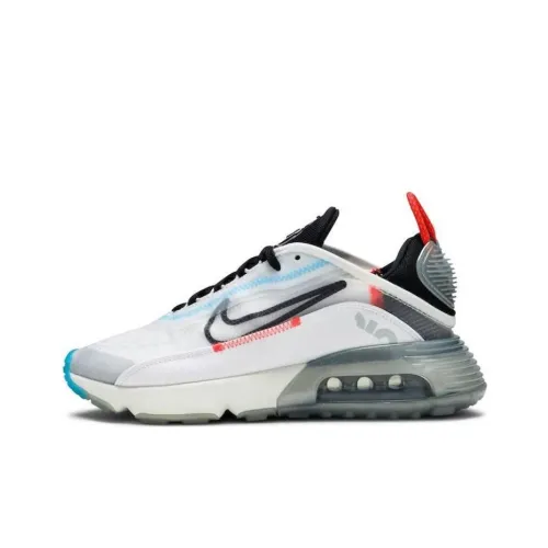 Nike Air Max 2090 Амортизация Устойчивость к истиранию Дышащие Низкие кеды для бега Женские Синие Белые