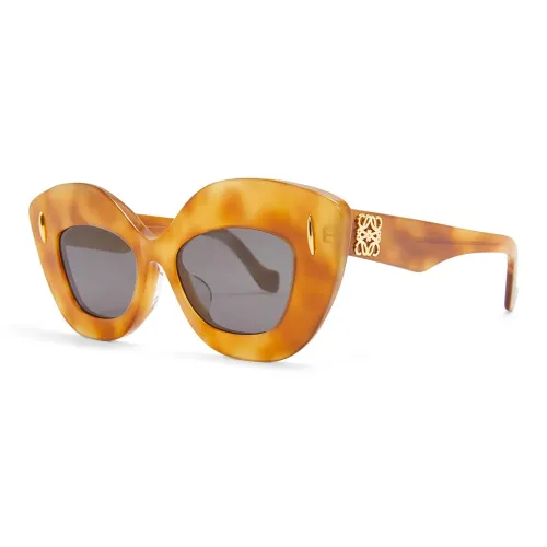 LOEWE Ацетат Кошачий глаз Солнцезащитные очки Унисекс Коричневый