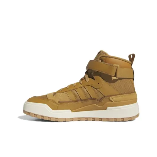 Adidas Originals FORUM High Топ Скейтборд Кроссовки Унисекс Коричневый Желтый