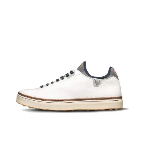 Callaway Shock Absorbers Slip-Resistant Low Top Golf Shoes Men's White Кроссовки для гольфа Callaway Shock Absorbers с низким верхом противоскользящие мужские белые