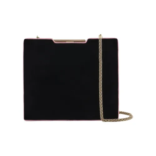 GIORGIO ARMANI Вельвет Сатин Одно Плечо Через Плечо Клатч Женский Черный
