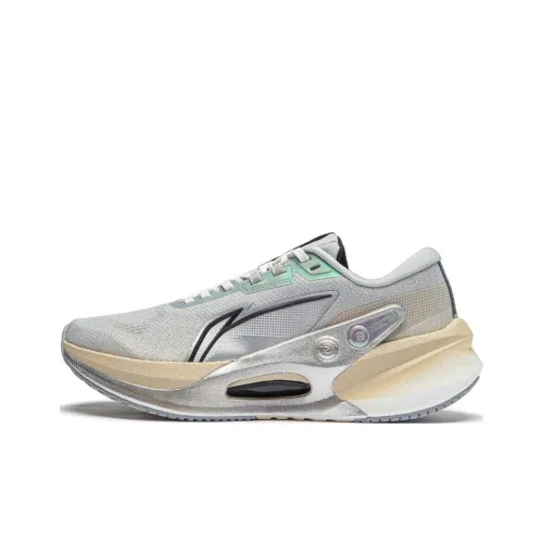 LINING Furious Rider 7,0 V2 Устойчивые к истиранию низкие беговые кроссовки для мужчин серые