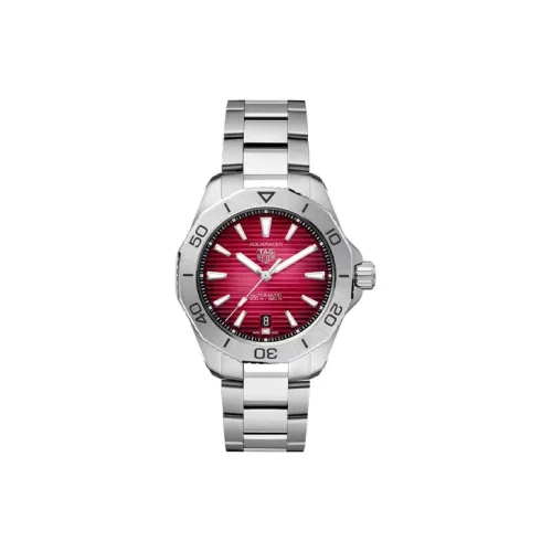 TAG HEUER Автоматический Механический Механизм Мужские Часы 40мм*11,54мм Красный