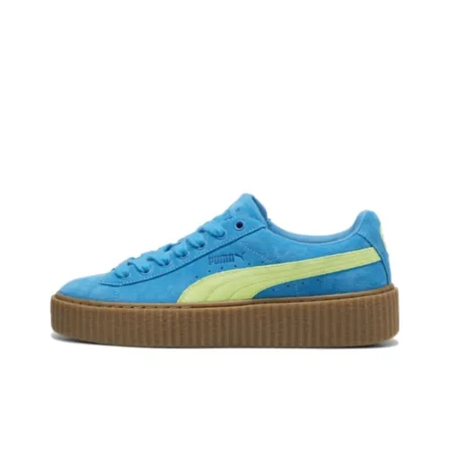 PUMA Creeper Phatty Амортизация Износостойкие Низкие Кроссовки для Скейтбординга Женские Синие
