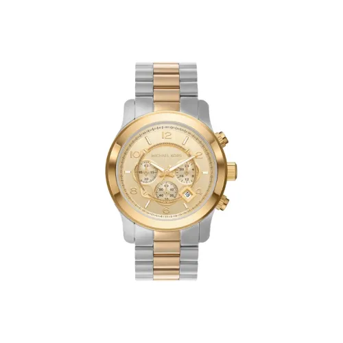 Michael Kors Кварцевый Movement Унисекс Часы 45 мм Золотые